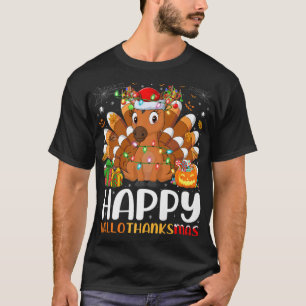 Horse Lover Halloween Christmas Happy Hallothanksm T-Shirt