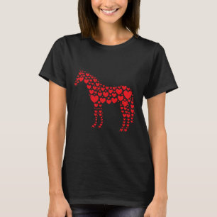 Horse Lover Heart Gift Horseback Rider &amp; Ridin T-Shirt