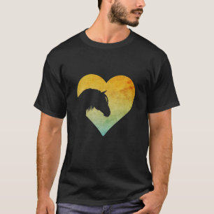 Horse Lover Heart Gifts For Girls T-Shirt