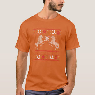 Horse Lover Horse Riders Ugly Christmas Xmas boy T-Shirt