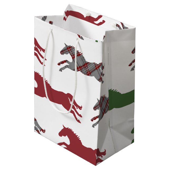 Horse Lover Medium Gift Bag (Front Angled)