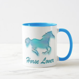 Horse Lover Mug in Turqoise