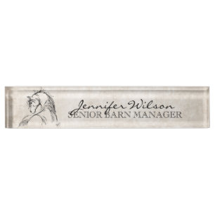 Horse Lover Nameplate