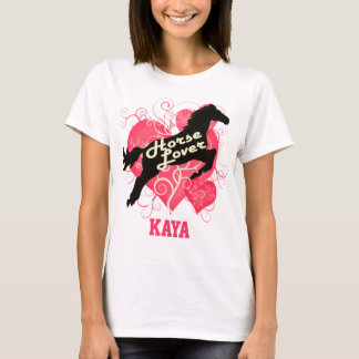 Horse Lover Personalised Kaya T-Shirt