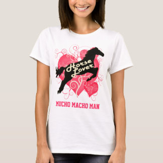 Horse Lover Personalised Mucho Macho Man T-Shirt