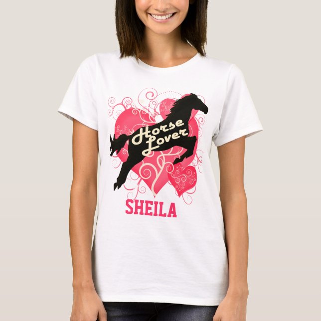 Horse Lover Personalised Sheila Customised Shirt (Front)