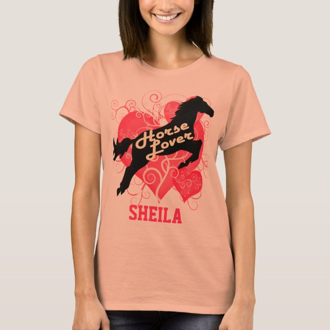 Horse Lover Personalised Sheila Customised Shirt (Front)