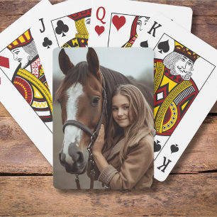 Horse Lover Photo Playing Cards Stocking Stuffer 