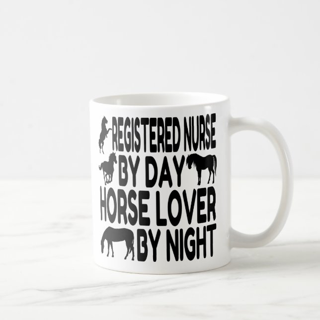 Horse Lover Registered Nurse Coffee Mug (Right)