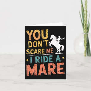 Horse Lover Riding Equestrian Horseback Rider Wome Card