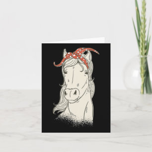 Horse Lover Riding Horseback Horse Girl And Women Card