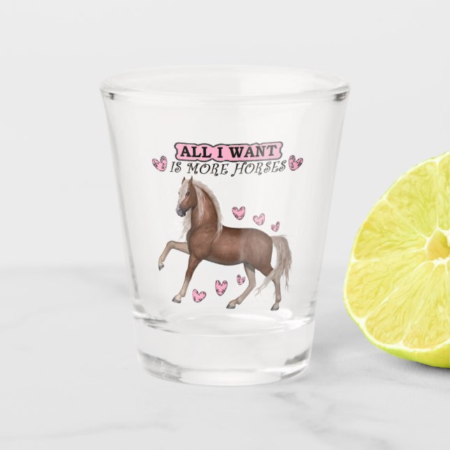 Horse Lover Shot Glass (Front)