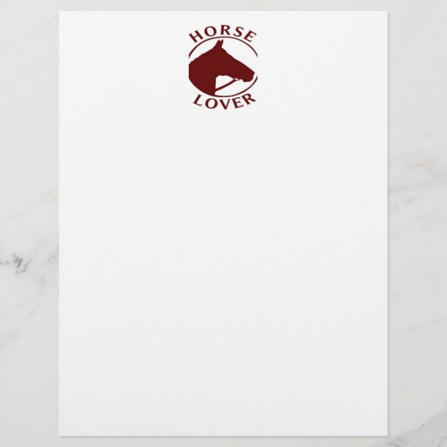 HORSE LOVER STATIONERY (Front)