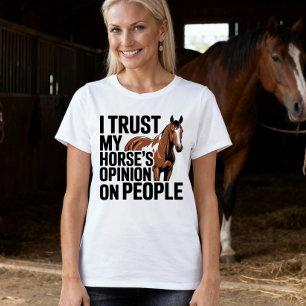 Horse Lover Western Cowgirl Equestrian Farm Girl T-Shirt