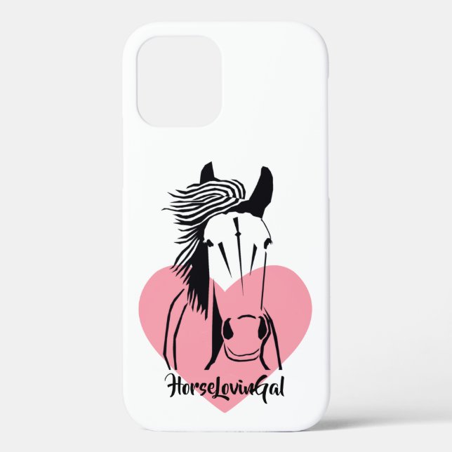 Horse Lover's Apple IPhone 12 (Tough) Phone Case (Back)