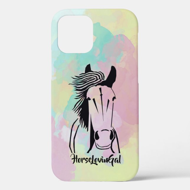 Horse Lover's Apple IPhone 12 (Tough) Phone Case (Back)