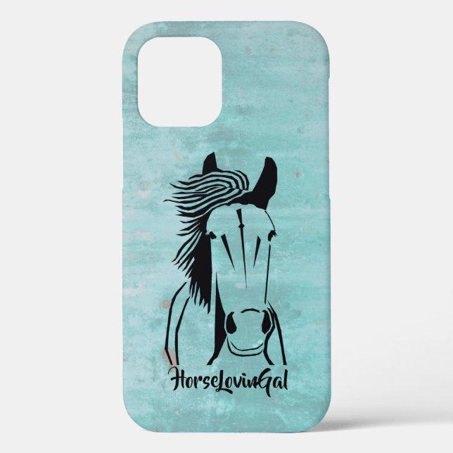 Horse Lover's Apple IPhone 12 (Tough) Phone Case (Back)
