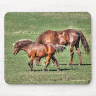 Horse-lover's Beautiful Equine Animal Design Mouse Pad