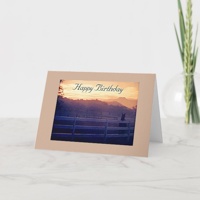 HORSE LOVER'S BIRTHDAY=TO A VERY SPECIAL SOMEONE CARD (Front)