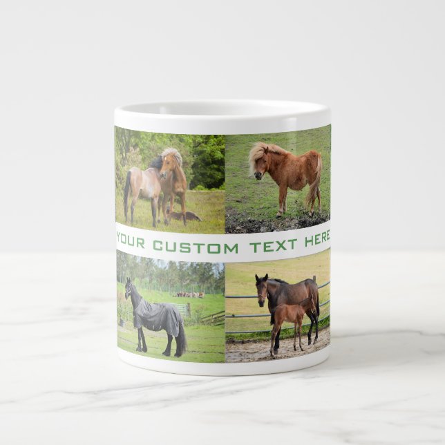 Horse Lover's custom jumbo mug (Front)