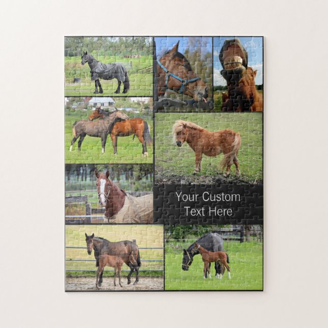 Horse Lover's custom photo puzzle (Vertical)