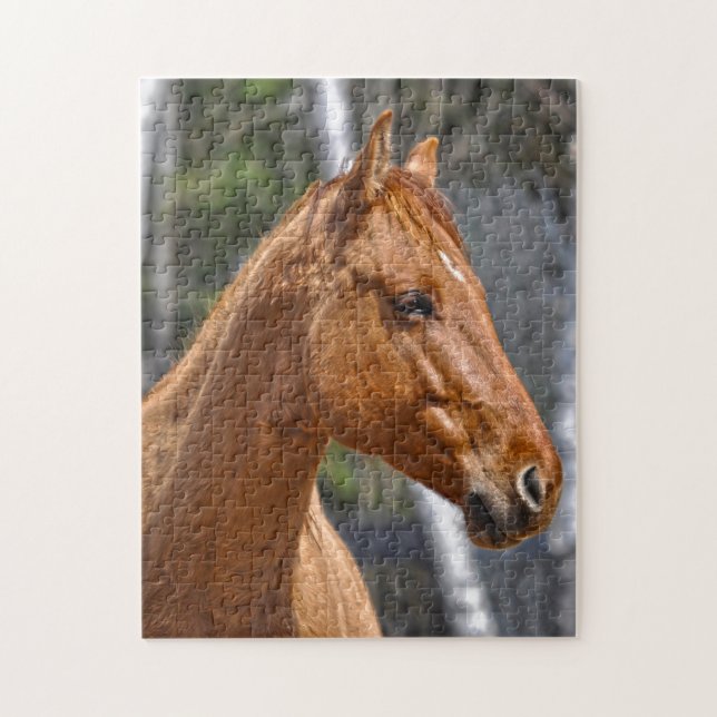 Horse-lover's Equine Animal Design Jigsaw Puzzle (Vertical)