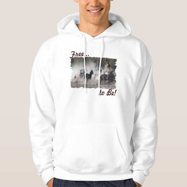 Horse-lover's Equine Animal-lover's Gift Hoodie (Front)