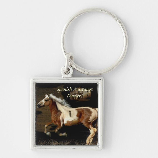 Horse-lover's Equine Animal-lover's Gift Key Ring (Front)