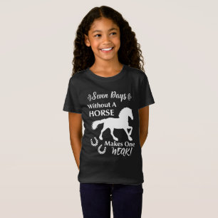 Horse Lovers Funny Quote Graphic T-Shirt