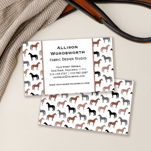Horse Lover's Pattern Business Card