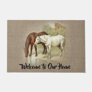 Horse Lovers Welcome  - Country Farm and Pets Doormat