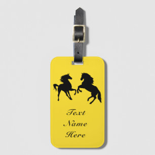 Horse Luggage Tag with Custom Colour and Text