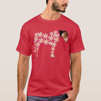 Horse Made Of Daisy Horses boy T-Shirt