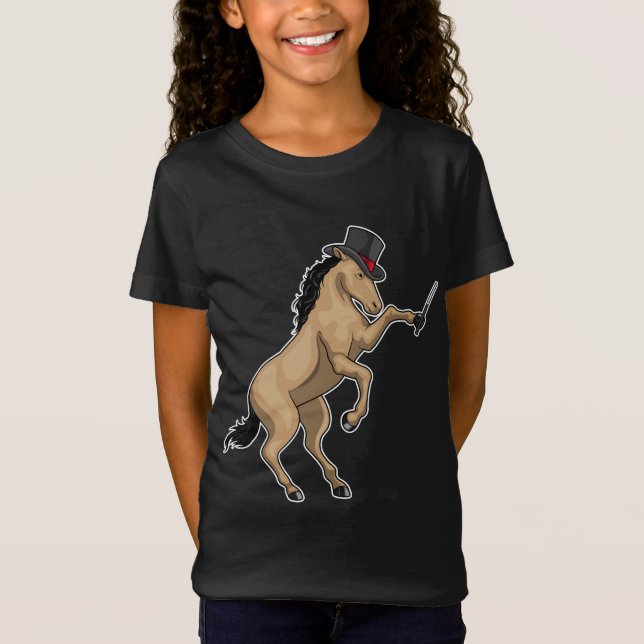 Horse Magician Magic wand T-Shirt (Front)