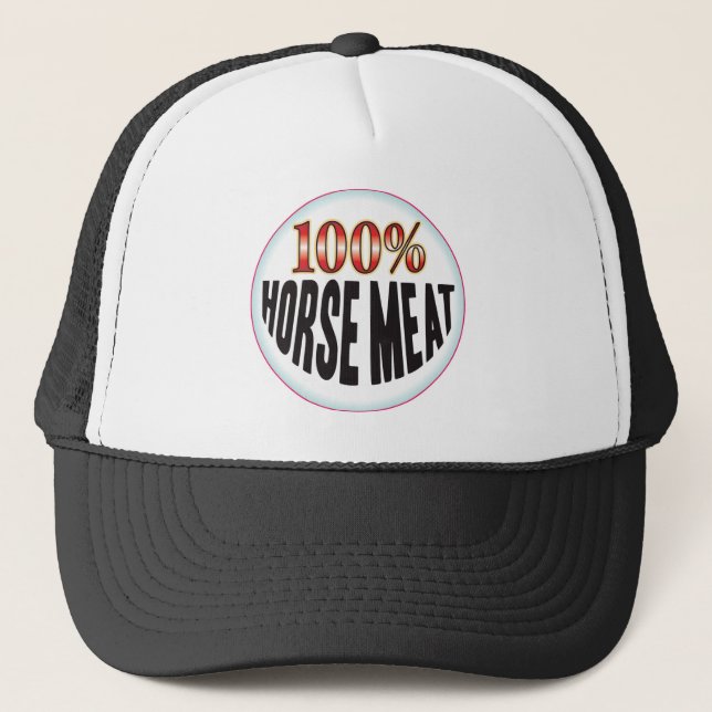 Horse Meat Tag Trucker Hat (Front)