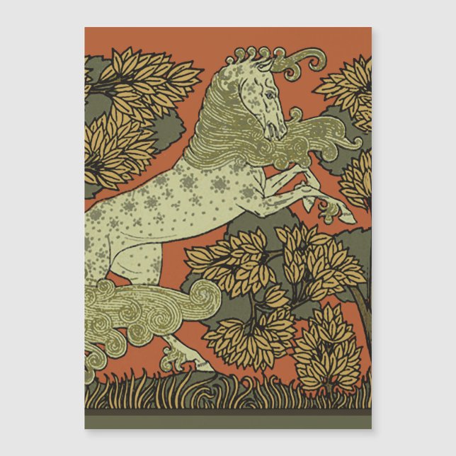 Horse Mediaeval Arts Crafts Art Nouveau  (Front)