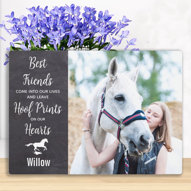 Horse Memorial Custom Photo Equestrian Sympathy Plaque (Creator Uploaded)