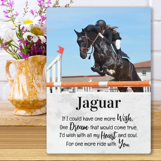 Horse Memorial Gift Photo Plaque (Creator Uploaded)