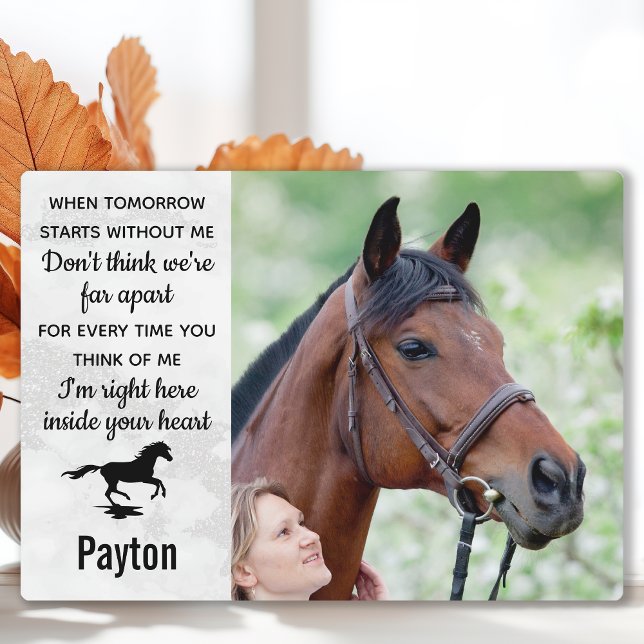 Horse Memorial Personalised Equestrian Keepsake Plaque (Creator Uploaded)