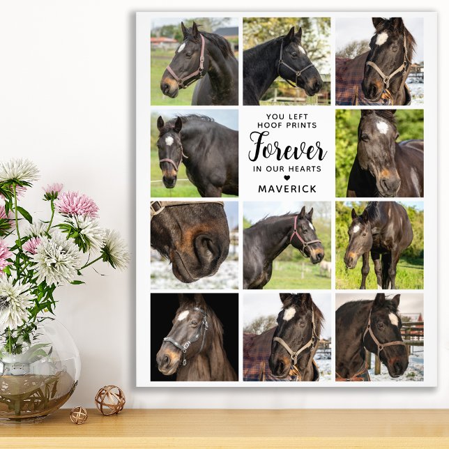 Horse Memorial Personalised Pet Photo Collage (Creator Uploaded)