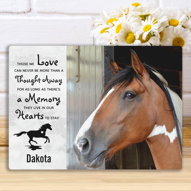 Horse Memorial Remembrance Keepsake Plaque (Creator Uploaded)