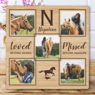 Horse Memorial Unique Photo Plaque