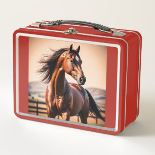 Horse  metal lunch box