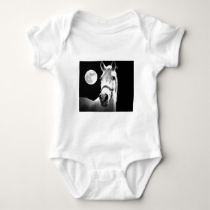 Horse & Moon Baby Bodysuit