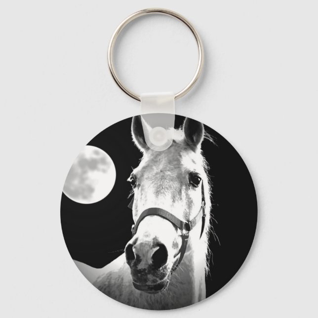 Horse & Moon Key Ring (Front)