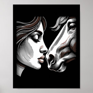 Horse Mum Equestrian Horseck Riding Cowgirl For Wo Poster