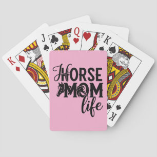 Horse Mum Life Playing Cards