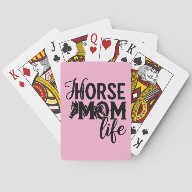  Horse Mum Life Playing Cards (Back)