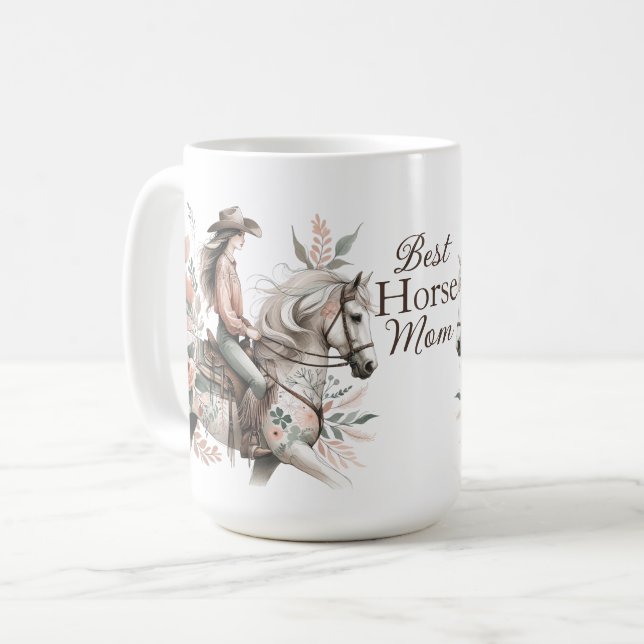 Horse Mum Mothers Day Coffee Mug (Front Left)