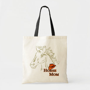 Horse Mum With Hat Tote Bag